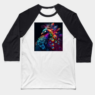 Beautiful peacock artwork Baseball T-Shirt